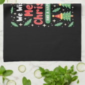 Christmas Christmas Christmas Christmas Christmas Geschirrtuch (Gefaltet)