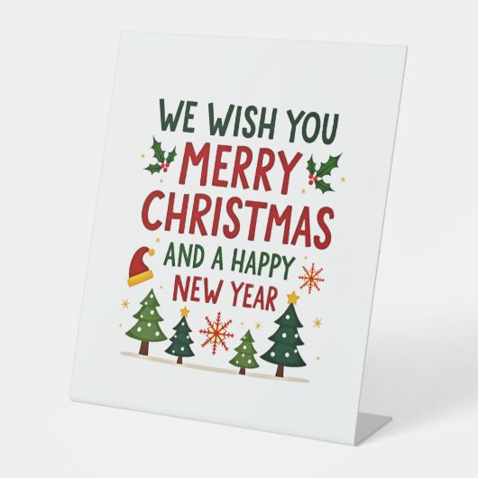 Christmas Christmas Christmas Christmas Christmas Sockelschild (Vorderseite)