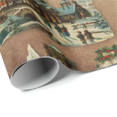 Christmas Church Victorian Carols Bells Christian Geschenkpapier (Rolleneckpunkt)