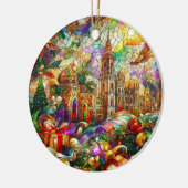 CHRISTMAS CITYSCAPE ~ Keramik Ornament ~ Hell ~ (Links)