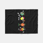 Christmas Ckleball Player Xmas Santa Reindeer Elf Fleecedecke (Vorderseite (Horizontal))