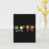 Christmas Ckleball Player Xmas Santa Reindeer Elf Karte (Gelbe Blume)