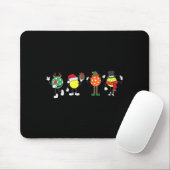 Christmas Ckleball Player Xmas Santa Reindeer Elf Mousepad (Mit Mouse)