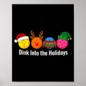 Christmas Ckleball Santa Reindeer Elf Ugly Xmas Sw Poster (Vorne)