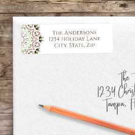 Christmas Classic Holly Berries Greenery Mandala