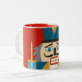 Christmas Classic Nutcracker Untersetzer Zweifarbige Tasse (Vorderseite Links)
