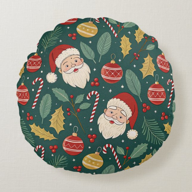Christmas Classics Rundes Kissen (Vorderseite)
