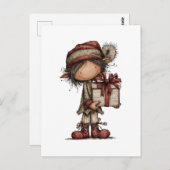 Christmas Clipart Collection | Teddy Bear  Postkarte (Vorne/Hinten)