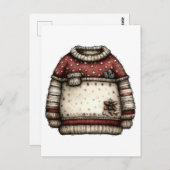 Christmas Clipart Collection | Teddy Bear Postkarte (Vorne/Hinten)