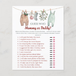 Christmas Clothes Guess Who Mom or Dad Game