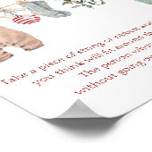 Christmas Clothes How Big Is Mommy's Belly Poster (Ecke)