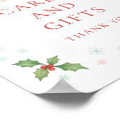 Christmas Clothesline Cards Gifts Baby Shower Sign Poster (Ecke)