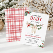 Christmas Clothesline Merry Little Baby Shower Einladung