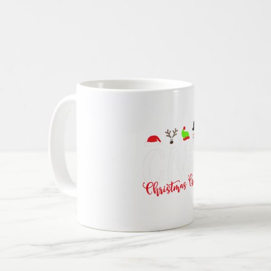 Christmas CNA Christmas Crew santa hat Kaffeetasse (Vorderseite Links)