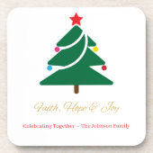 Christmas Coaster Getränkeuntersetzer (Vorderseite)