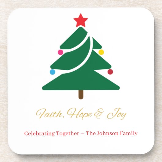 Christmas Coaster Getränkeuntersetzer (Vorderseite)