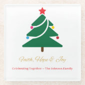 Christmas Coaster Glasuntersetzer (Vorderseite)