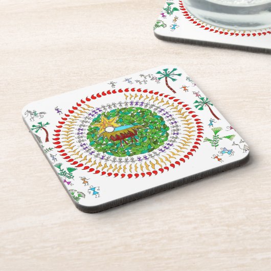Christmas Coasters Getränkeuntersetzer (Linke Seite)