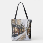Christmas Cobblestone Street Tasche (Rückseite)