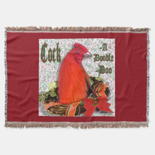 Christmas Cockadoodledoo Decke (Vorderseite)