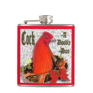 Christmas Cockadoodledoo Flachmann