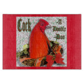 Christmas Cockadoodledoo Schneidebrett (Vorderseite)