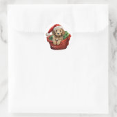 Christmas Cockapoo Puppy Sticker (Tasche)
