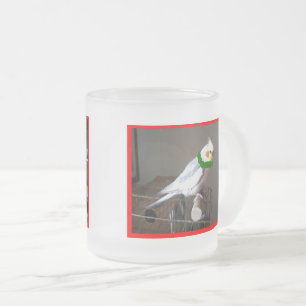 Christmas Cockatiel Frosty Tasse