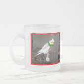 Christmas Cockatiel Frosty Tasse (Links)