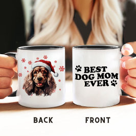 Christmas Cocker Spanel Dog Personalisiert Tasse