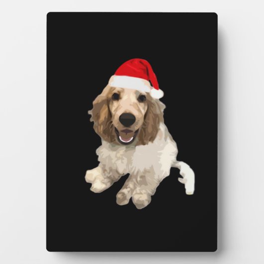 Christmas Cocker Spaniel (White) Essential T-Shirt Fotoplatte (Vorderseite)