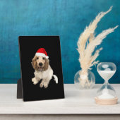 Christmas Cocker Spaniel (White) Essential T-Shirt Fotoplatte (Seite)