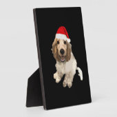 Christmas Cocker Spaniel (White) Essential T-Shirt Fotoplatte (Seite)