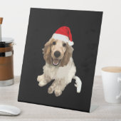 Christmas Cocker Spaniel (White) Essential T-Shirt Sockelschild (In Situ)