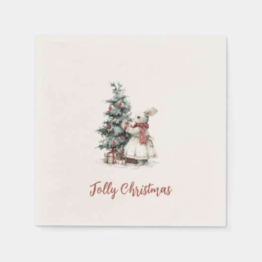 Christmas Cocktail Napkin | Festive Tableware Set Serviette (Vorderseite)