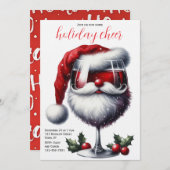 Christmas Cocktail Party Invitation Einladung (Vorne/Hinten)