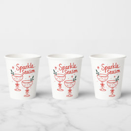 Christmas Cocktails Sparkle Season  Pappbecher
