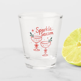 Christmas Cocktails Sparkle Season  Schnapsglas