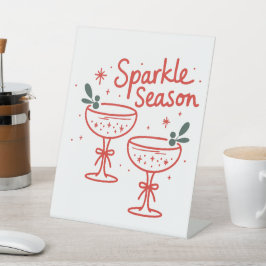 Christmas Cocktails Sparkle Season  Sockelschild