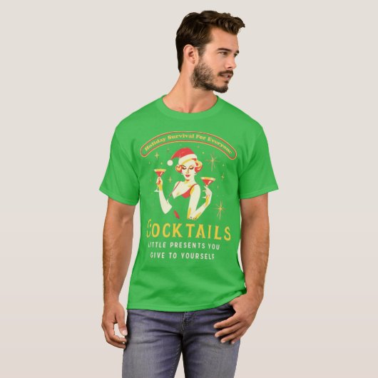 Christmas Cocktails T-Shirt (Vorne ganz)