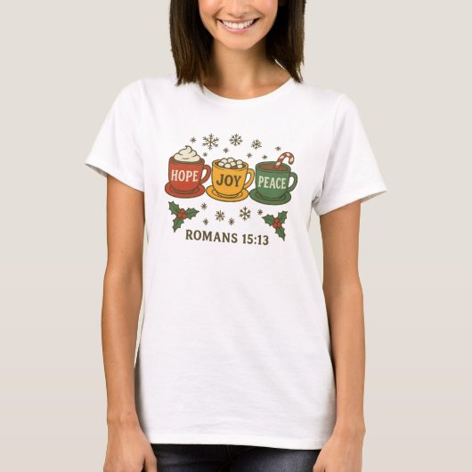 Christmas Cocoa Cups T-Shirt (Vorderseite)