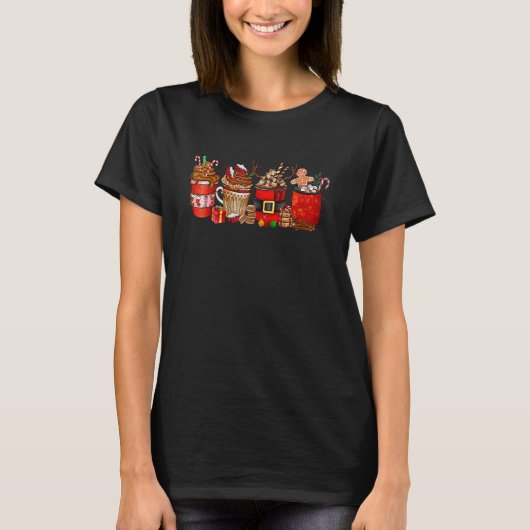 Christmas Coffee For Womens Sweets Winter Cozy Cof T-Shirt (Vorderseite)