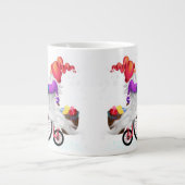 Christmas Coffee Mug Gnome with Bike and Ohrts Jumbo-Tasse (Vorderseite)