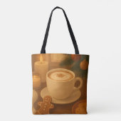 Christmas Coffee Vibes Tote Tasche (Rückseite)