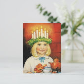 "Christmas Coffee" von Jenny Nystrom Postkarte (Stehend Vorderseite)