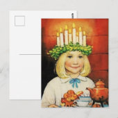 "Christmas Coffee" von Jenny Nystrom Postkarte (Vorne/Hinten)