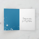 Christmas Coffee With Mittens and Snowflake Karte (Innenseite)