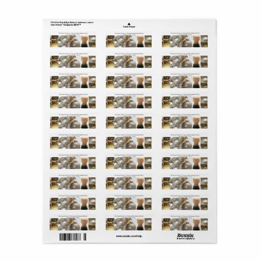 Christmas Collage Black, White and Gold (Vorne)