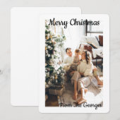 CHRISTMAS COLLAGE GREETCARD EINLADUNG (Vorne/Hinten)