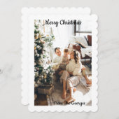 CHRISTMAS COLLAGE GREETCARD EINLADUNG (Vorne/Hinten)